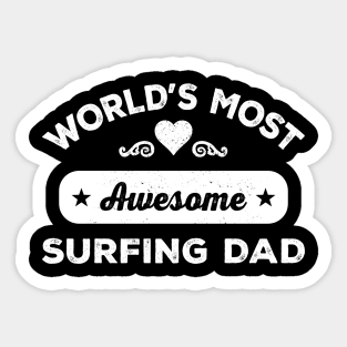 SURFING DAD Sticker